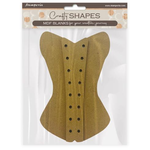 Stamperia - Holzteile "Old Lace Corset" MDF Crafty Shapes Blanks