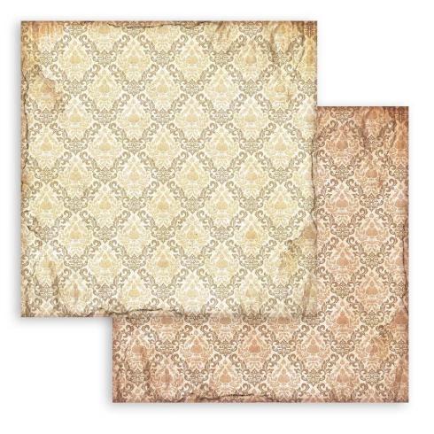 Stamperia - Designpapier "Ochre Wallpaper" Paper Sheets 12x12 Inch - 10 Bogen