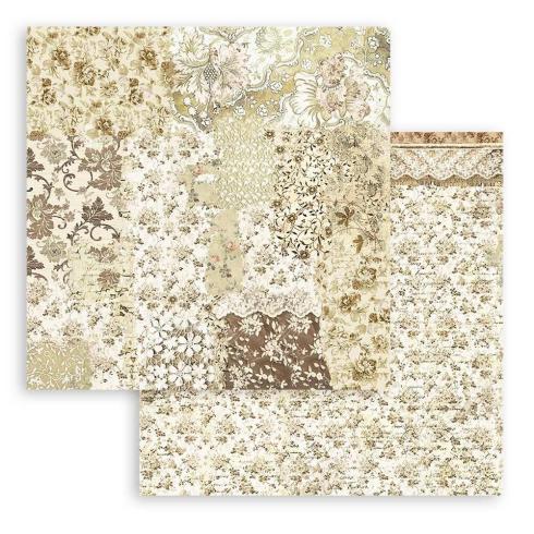 Stamperia - Designpapier "Old Lace" Paper Pack 8x8 Inch - 10 Bogen