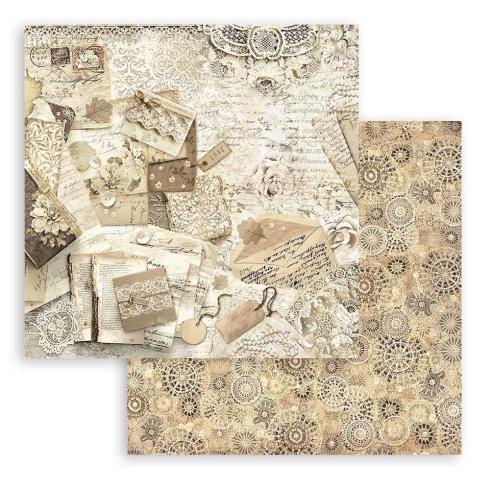 Stamperia - Designpapier "Old Lace" Paper Pack 8x8 Inch - 10 Bogen