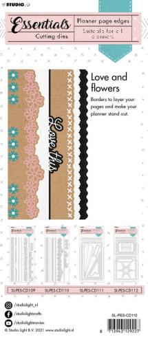 Studio Light - Stanzschablone "Edges Love & Flowers Planner" Dies