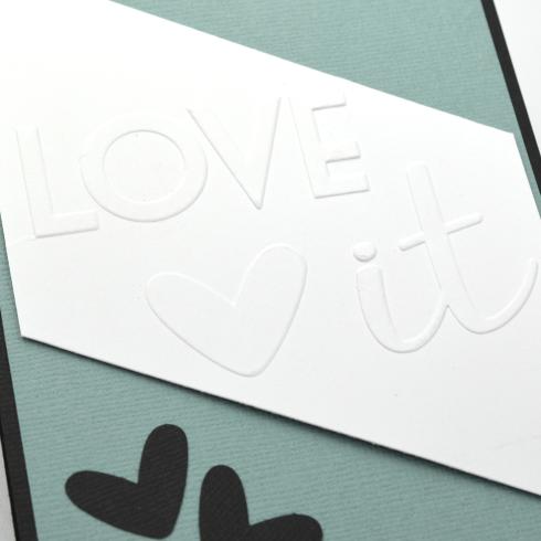 Vaessen Creative - Prägefolder "Love It" Embossingfolder