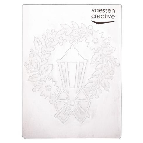 Vaessen Creative - Prägefolder "Lamp And Wreath" Embossingfolder