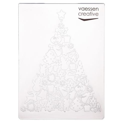 Vaessen Creative - Prägefolder "Weihnachtsbaum" Embossingfolder