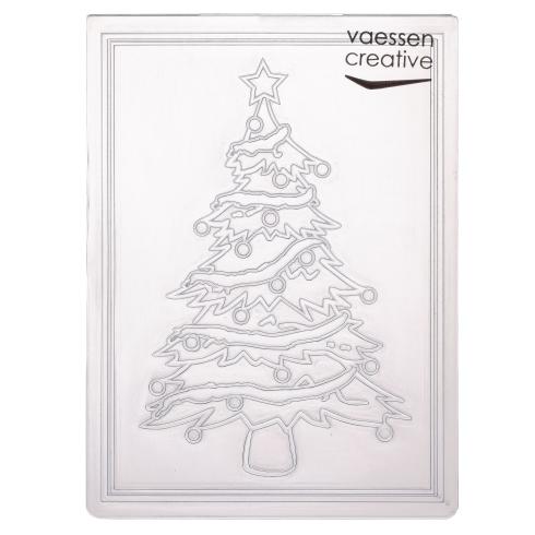 Vaessen Creative - Prägefolder "Weihnachtsbaum" Embossingfolder