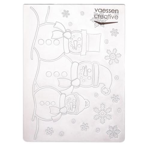 Vaessen Creative - Prägefolder "Schneemann" Embossingfolder