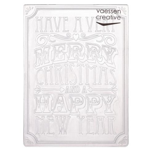 Vaessen Creative - Prägefolder "Weihnachtsvers" Embossingfolder