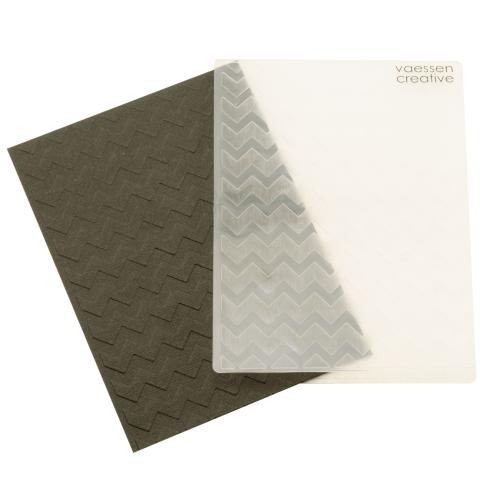 Vaessen Creative - Prägefolder "Chevron" Embossingfolder