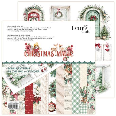 LemonCraft - Designpapier "Christmas Magic" Paper Pad 12x12 Inch - 6 Bogen