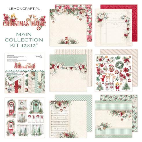 LemonCraft - Designpapier "Christmas Magic" Paper Pad 12x12 Inch - 6 Bogen