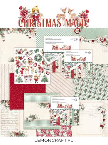 LemonCraft - Designpapier "Christmas Magic" Paper Pad 8x8 Inch - 12 Bogen