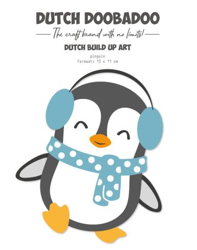 Dutch Doobadoo - Schablone A5 "Penguin" Stencil - Dutch Card Art Build Up 