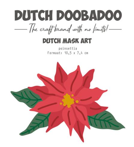 Dutch Doobadoo - Schablone A7 "Poinsettia" Stencil - Dutch Mask Art