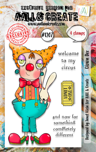 AALL and Create - Stempelset A7 "Clown Dee" Clear Stamps