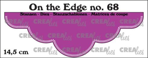 Crealies - Stanzschablone "No. 68 14.5 Edge with Little Stripes" On The Edge Dies