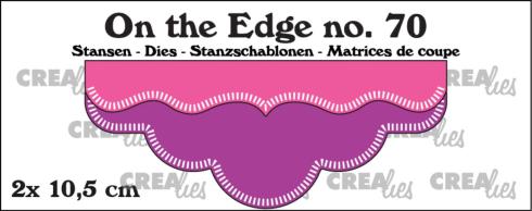 Crealies - Stanzschablone "No. 70 Edge with Little Stripes" On The Edge Dies