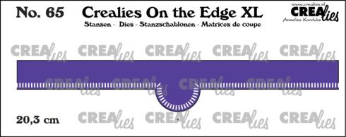 Crealies - Stanzschablone "No. 65 Edge with Little Stripes" On The Edge XL Dies