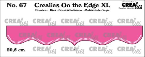 Crealies - Stanzschablone "No. 67 Edge with Little Stripes" On The Edge XL Dies