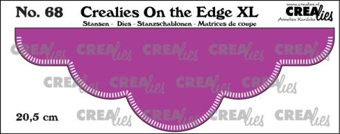 Crealies - Stanzschablone "No. 68 Edge with Little Stripes" On The Edge XL Dies