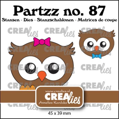 Crealies - Stanzschablone "No. 87 Owl" Partzz Dies