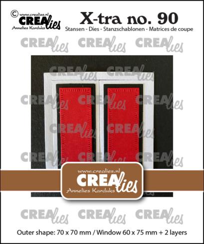 Crealies - Stanzschablone "No. 90 Square Window with Shutters" X-tra Dies