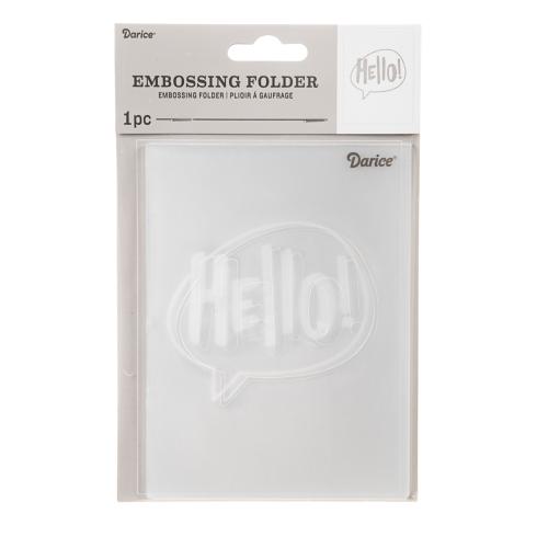 Darice - Prägefolder "Hello" Embossingfolder