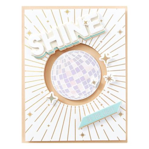 Spellbinders - Glimmer Hot Foil Plate & Dies "Sparkle Background"