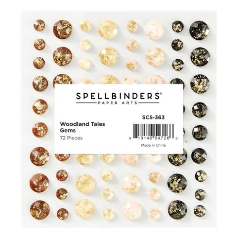 Spellbinders - Schmucksteine "Gold Flecked" Gemstones 72 Stück