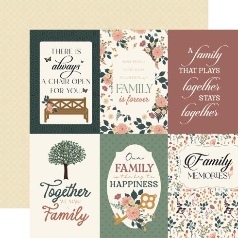 Echo Park - Designpapier "Family" Collection Kit 12x12 Inch - 12 Bogen