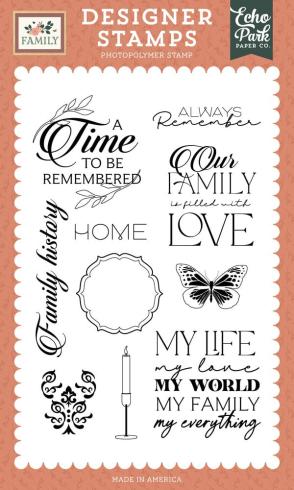 Echo Park - Stempelset "A Time To Be Remembered" Clear Stamps