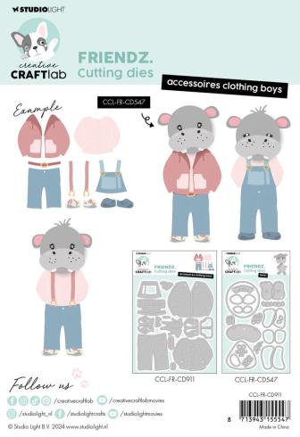 Creative Craft Lab - Studio Light - Stanzschablone "Clothing Boys" Dies