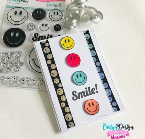 Carlijn Design - Decorative Tape "Retro Smileys Holo" Washi Tape