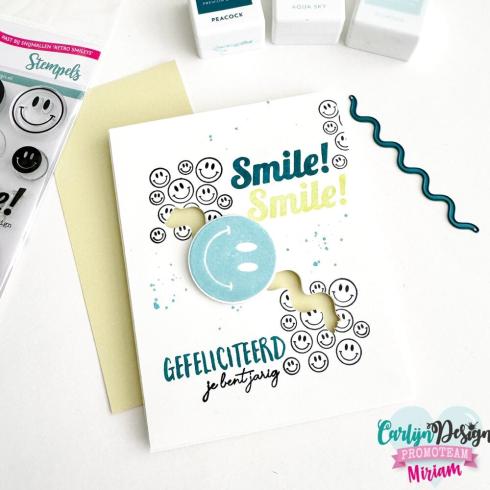 Carlijn Design - Stempelset "Retro Smileys " Clear Stamps