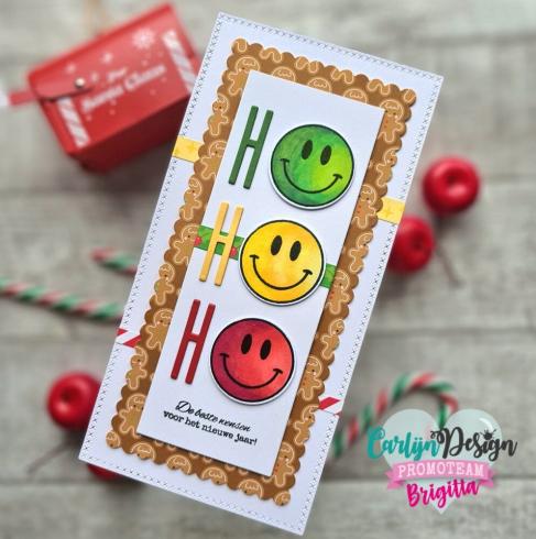 Carlijn Design - Stempelset "Retro Smileys " Clear Stamps