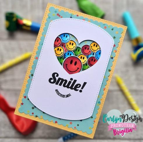 Carlijn Design - Stempelset "Retro Smileys " Clear Stamps