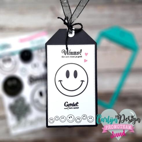 Carlijn Design - Stempelset "Retro Smileys " Clear Stamps