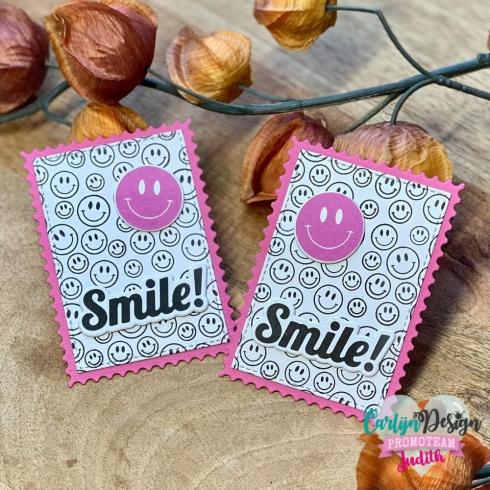 Carlijn Design - Stempelset "Retro Smileys " Clear Stamps