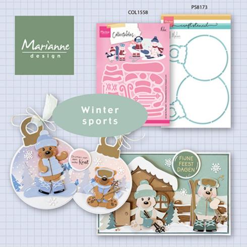 Marianne Design - Präge- und Stanzschalone "Winter Sports Accessories" Collectables Dies