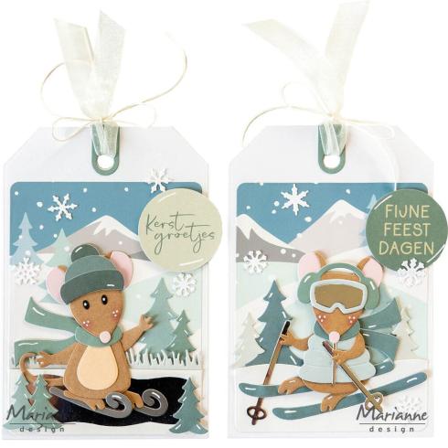 Marianne Design - Präge- und Stanzschalone "Winter Sports Accessories" Collectables Dies