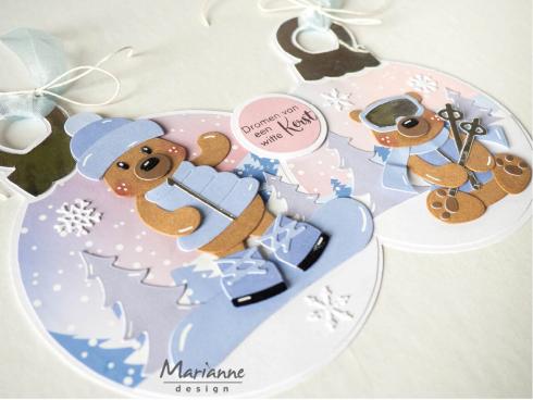 Marianne Design - Präge- und Stanzschalone "Winter Sports Accessories" Collectables Dies