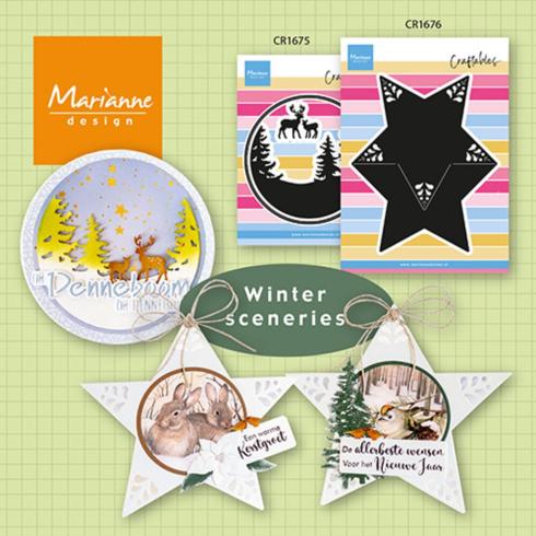 Marianne Design - Stanzschablone "Silhouette Winter Scenery" Craftables Dies