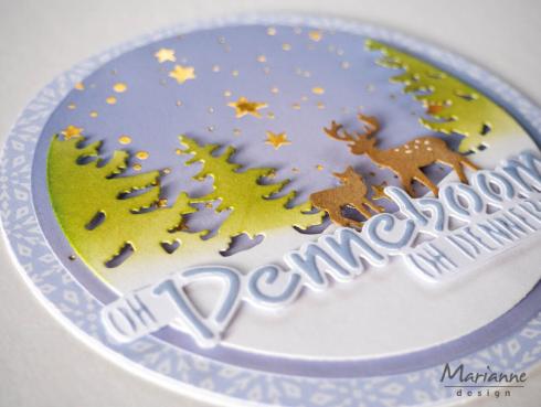 Marianne Design - Stanzschablone "Silhouette Winter Scenery" Craftables Dies