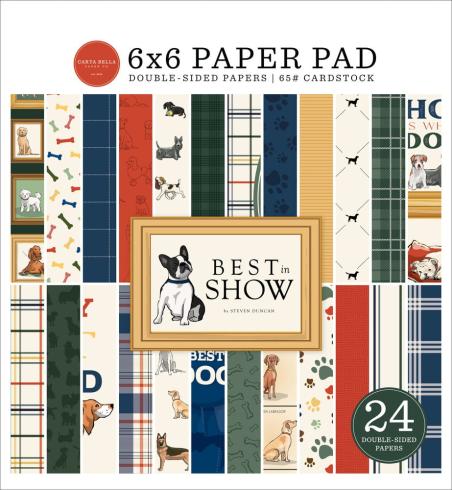 Carta Bella - Designpapier "Best In Show" Paper Pad 6x6 Inch - 24 Bogen