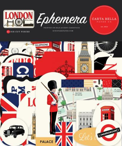 Carta Bella - Stanzteile "London" Ephemera