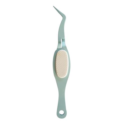 Nellie Snellen - Pinzette "Tweezer Metal-White Rubber Gripper" 