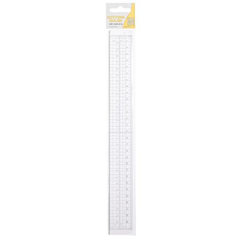 Nellie Snellen - Schneidelineal 30cm "Cutting Ruler with Metal Strip" 