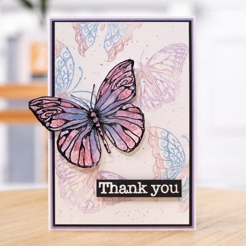 Crafters Companion - Stempelset "Beautiful Butterflies" Clear Stamps