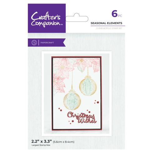 Crafters Companion - Stempelset "Seasonal Elements" Clear Stamps