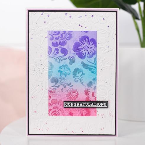 Crafters Companion - Prägefolder "Elegant Florals" 3D Embossingfolder