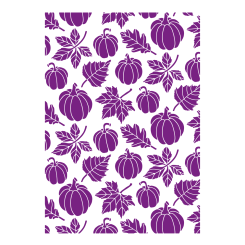 Crafters Companion - Prägefolder "Pumpkins & Leaves" 3D Embossingfolder